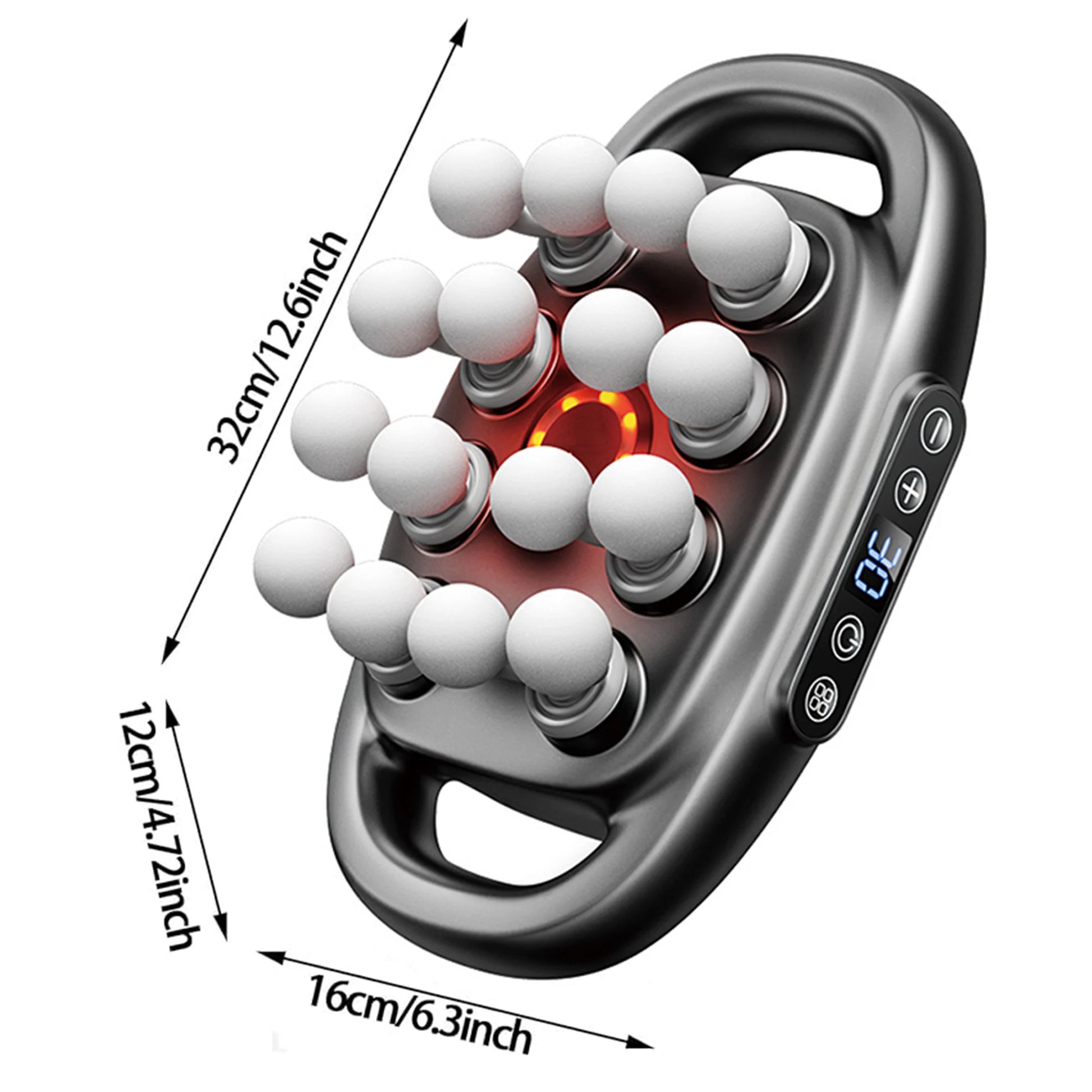 Experience Ultimate Muscle Relaxation with Our 16-Head Deep Tissue Electric Massager Gun Set for Back, Shoulders, Legs, and Feet